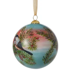 Birds of America Hand-Painted Glass Ornament Set