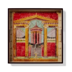 Boscoreale Fresco Wood Lacquer Tray