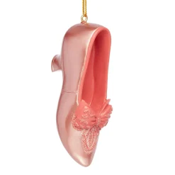Bow-Bedecked Evening Slipper Shoe Ornament