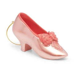 Bow-Bedecked Evening Slipper Shoe Ornament