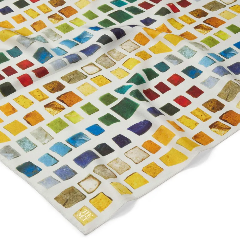 Byzantine Tesserae Oblong Silk Scarf