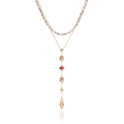 Cascading Gems Y-Necklace