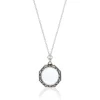 Celestial Octagonal Magnifier Pendant Necklace