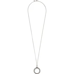 Celestial Octagonal Magnifier Pendant Necklace