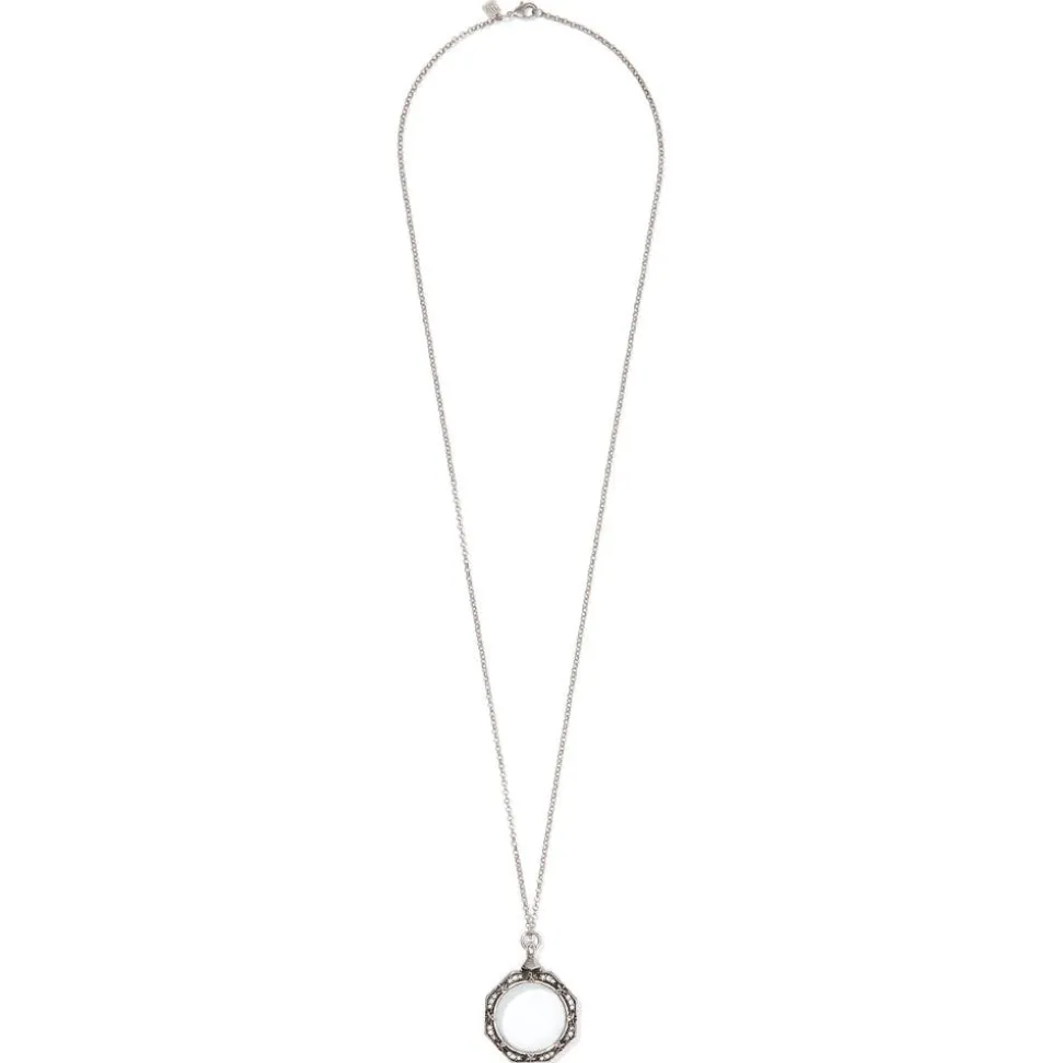 Celestial Octagonal Magnifier Pendant Necklace