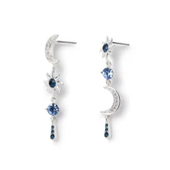 Celestial Symbols Linear Drop Earrings