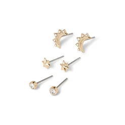 Celestial Symbols Stud Earrings Set