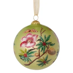 Chelsea Botanicals Hand-Painted Glass Ornament Set