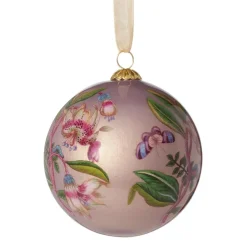 Chelsea Botanicals Hand-Painted Glass Ornament Set