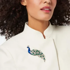 Chelsea Peacock Brooch