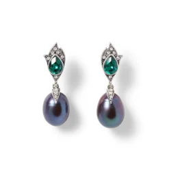 Chelsea Peacock Pearl Drop Earrings