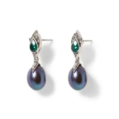 Chelsea Peacock Pearl Drop Earrings