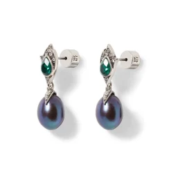Chelsea Peacock Pearl Drop Earrings