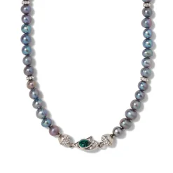 Chelsea Peacock Pearl Necklace