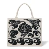 Chinese Peony Oversize Structured Tote