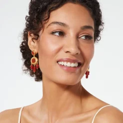 Classical Carnelian Chandelier Earrings