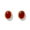 Classical Carnelian Stud Earrings