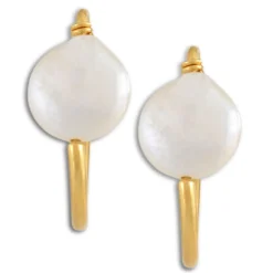 Coin Pearl Earrings