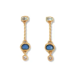 Cypriot Twist Triple-Drop Earrings