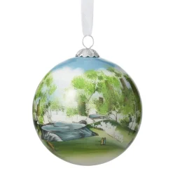 Dehn Spring in Central Park Hand-Painted Glass Ornament