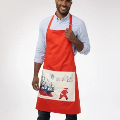 Earle Santa and Deer Apron with Pocket