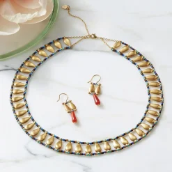 Egyptian Fringe Collar Necklace