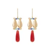 Egyptian Fringe Drop Earrings