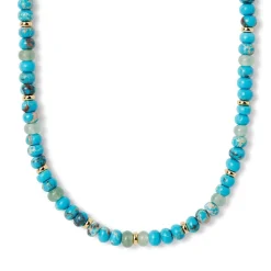Egyptian Hathor Turquoise Long Necklace