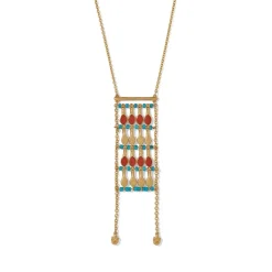 Egyptian Nefer Amulet Ladder Pendant Necklace