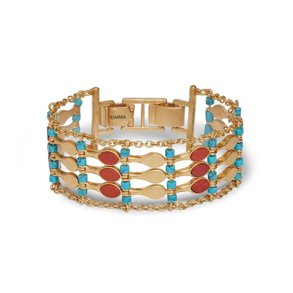 Egyptian Nefer Amulet Ladder Bracelet