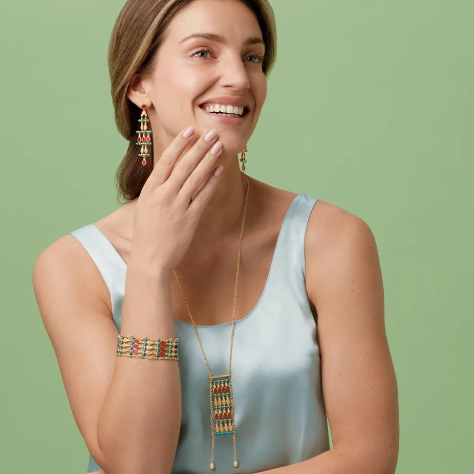 Egyptian Nefer Amulet Ladder Bracelet