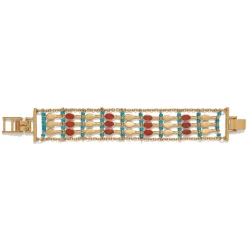 Egyptian Nefer Amulet Ladder Bracelet