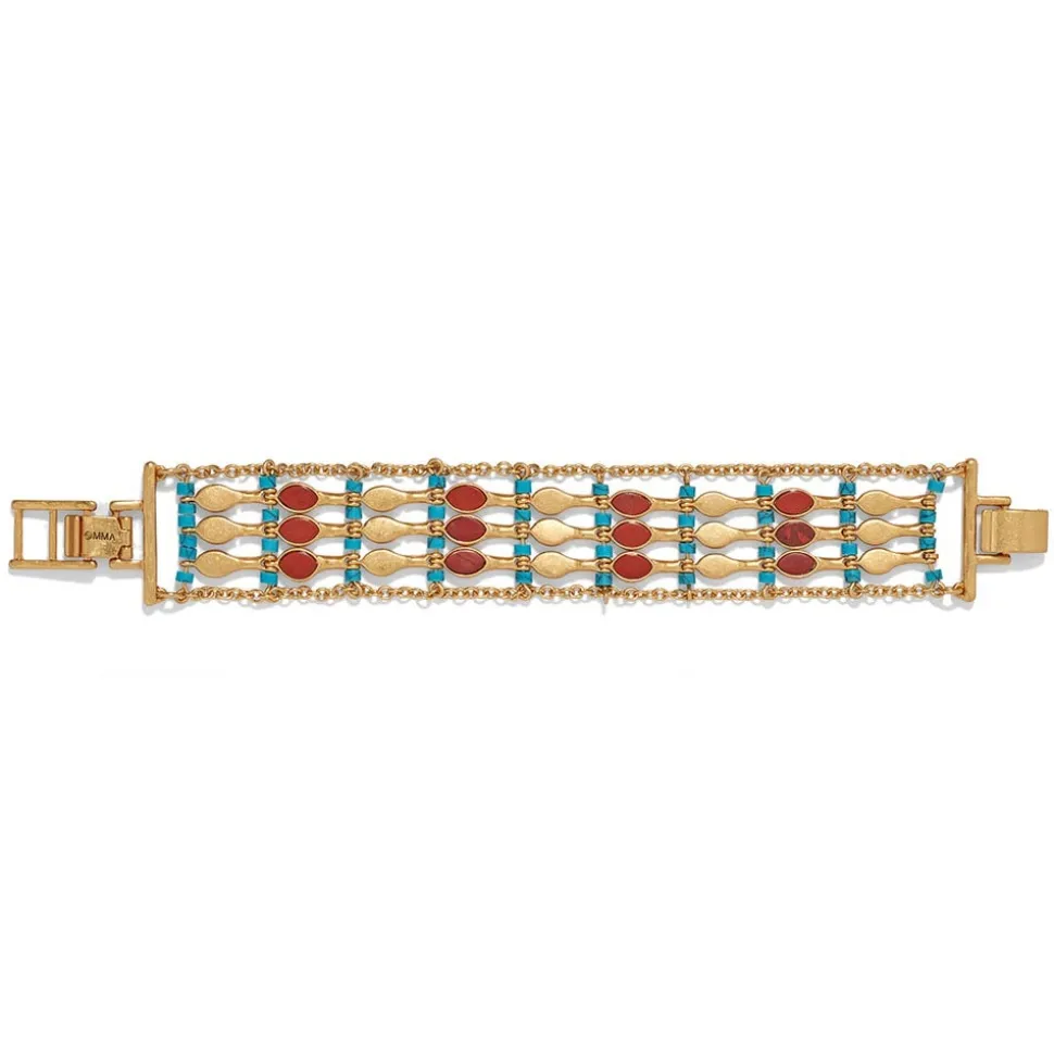 Egyptian Nefer Amulet Ladder Bracelet