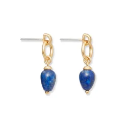 Etruscan Lapis Doorknocker Earrings