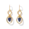 Etruscan Lapis Double-Drop Earrings