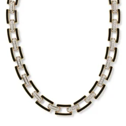 European Buckle Enamel Collar Necklace