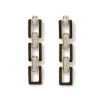 European Buckle Enamel Drop Earrings