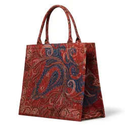 Four Seasons Paisley Oversize Structured Tote