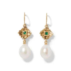 French Amor Double-Drop Earrings