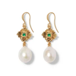 French Amor Double-Drop Earrings