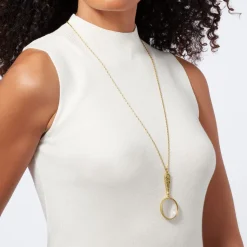 Gilded Age Magnifier Pendant Necklace