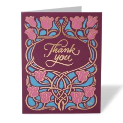 Gilded Book Covers Thank-You Cards