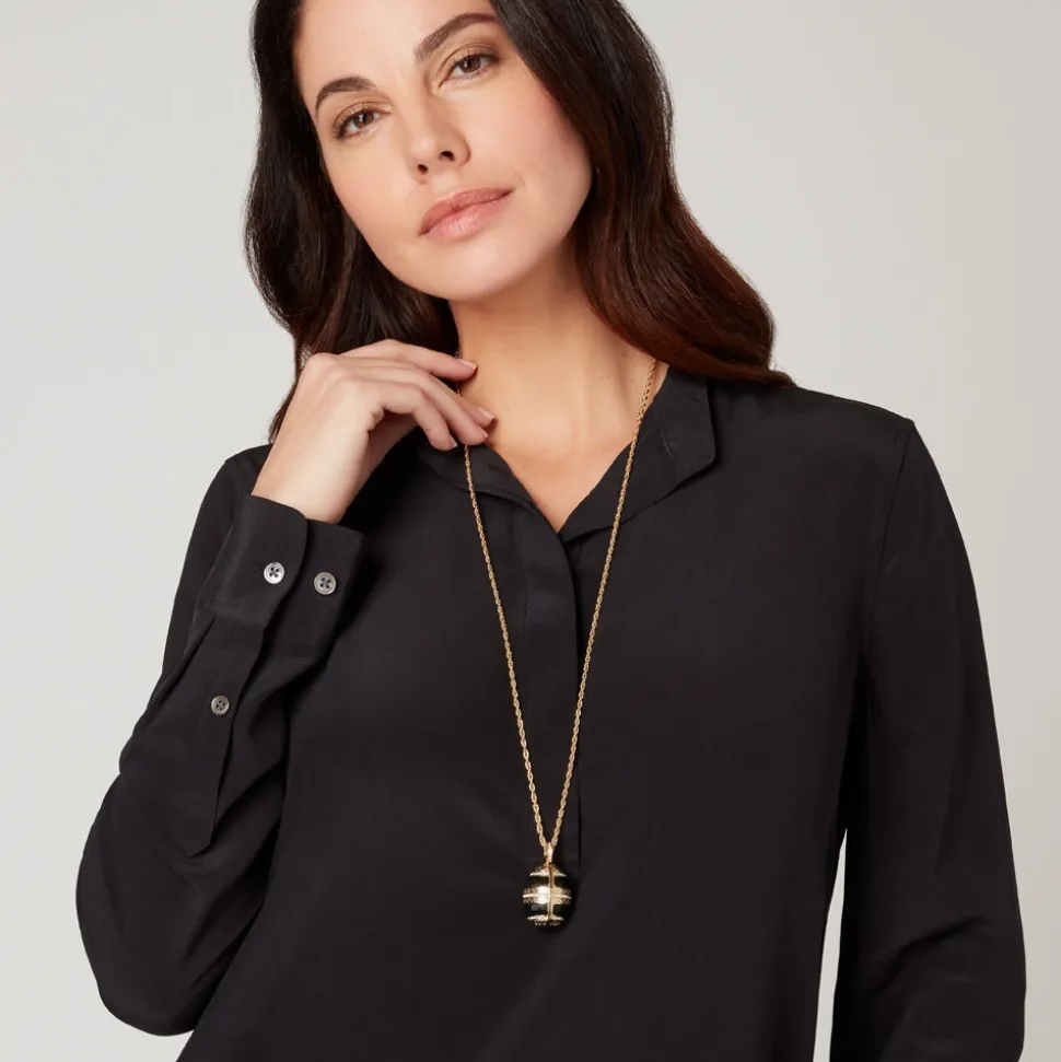 Hand-Enameled Egg Pendant Watch