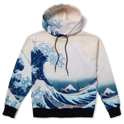 Hokusai Great Wave All-Over Print Unisex Hoodie