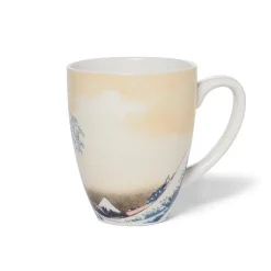 Hokusai Great Wave Covered Mug with Tea Infuser