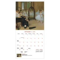 Impressionism and Post-Impressionism Mini Wall Calendar 2025