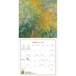 Impressionism and Post-Impressionism Wall Calendar 2025
