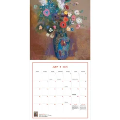Impressionism and Post-Impressionism Wall Calendar 2025