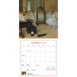Impressionism and Post-Impressionism Wall Calendar 2025