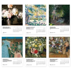Impressionism Gardens Plexiglass Calendar Refill 2025